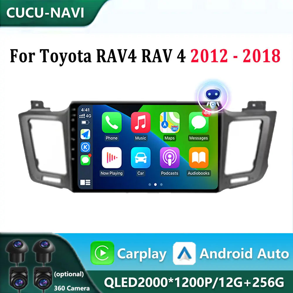 4G For Toyota RAV4 RAV 4 2012 - 2018 Car Android Auto Car Video Multimedia Player Bluetoot | AUTOKITSHOP