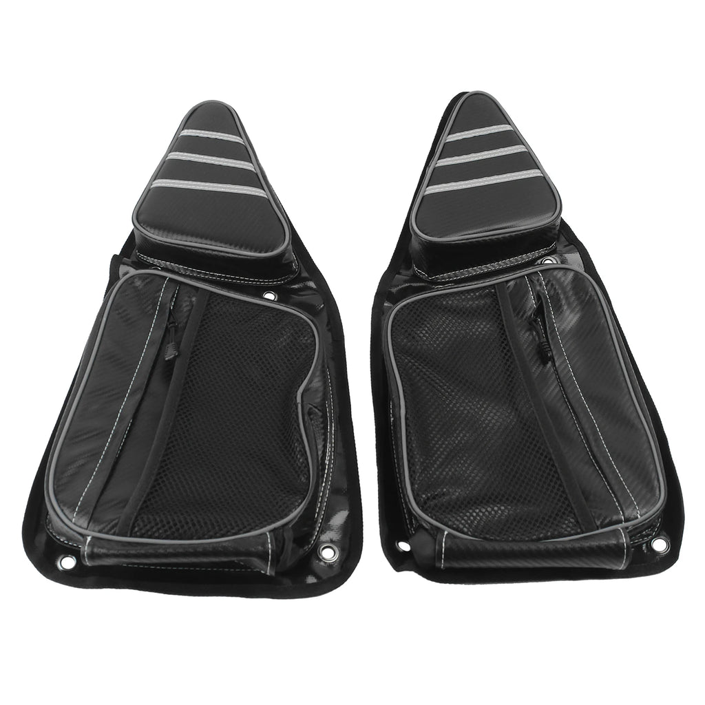 Heavy Duty Black Front Side Door Storage Knee Pad Bag for UTV Polaris RZR XP 1000 900 S Left & R - Automotive LED Light
