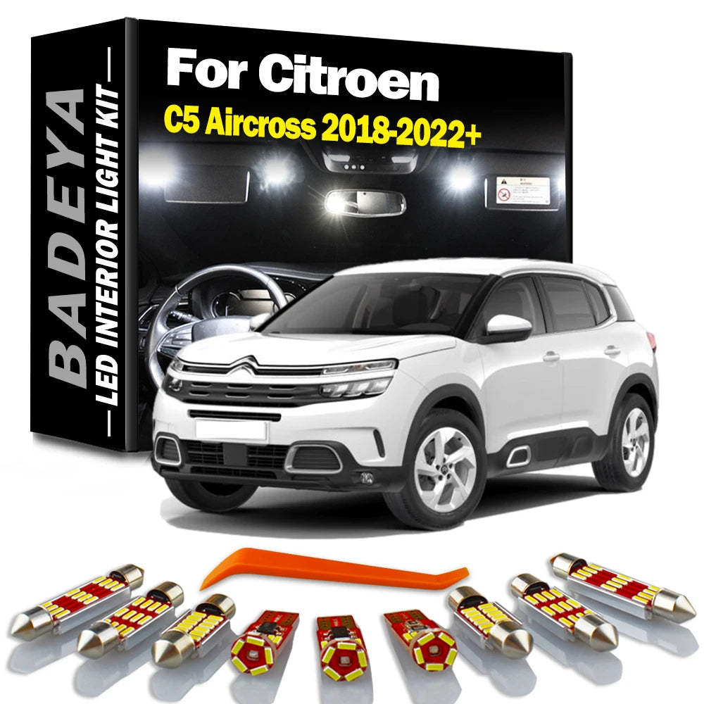 10-Piece LED Interior Light Kit for C5 2018-2020 - Canbus Error-Free Interior Bulbs