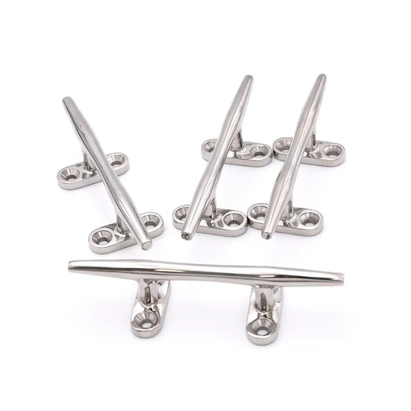 HD 4/5/6/8/10/12 Inch Marine Polished Heavy Duty Boat Cleat Hollow Base Cleat 316 Stainless Stee - Automotive LED Light