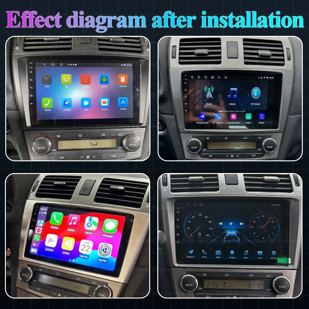 Android 16 Car Radio For Toyota Avensis T27 2009-2015 Navigation Gps Multimedia Player Ste | AUTOKITSHOP