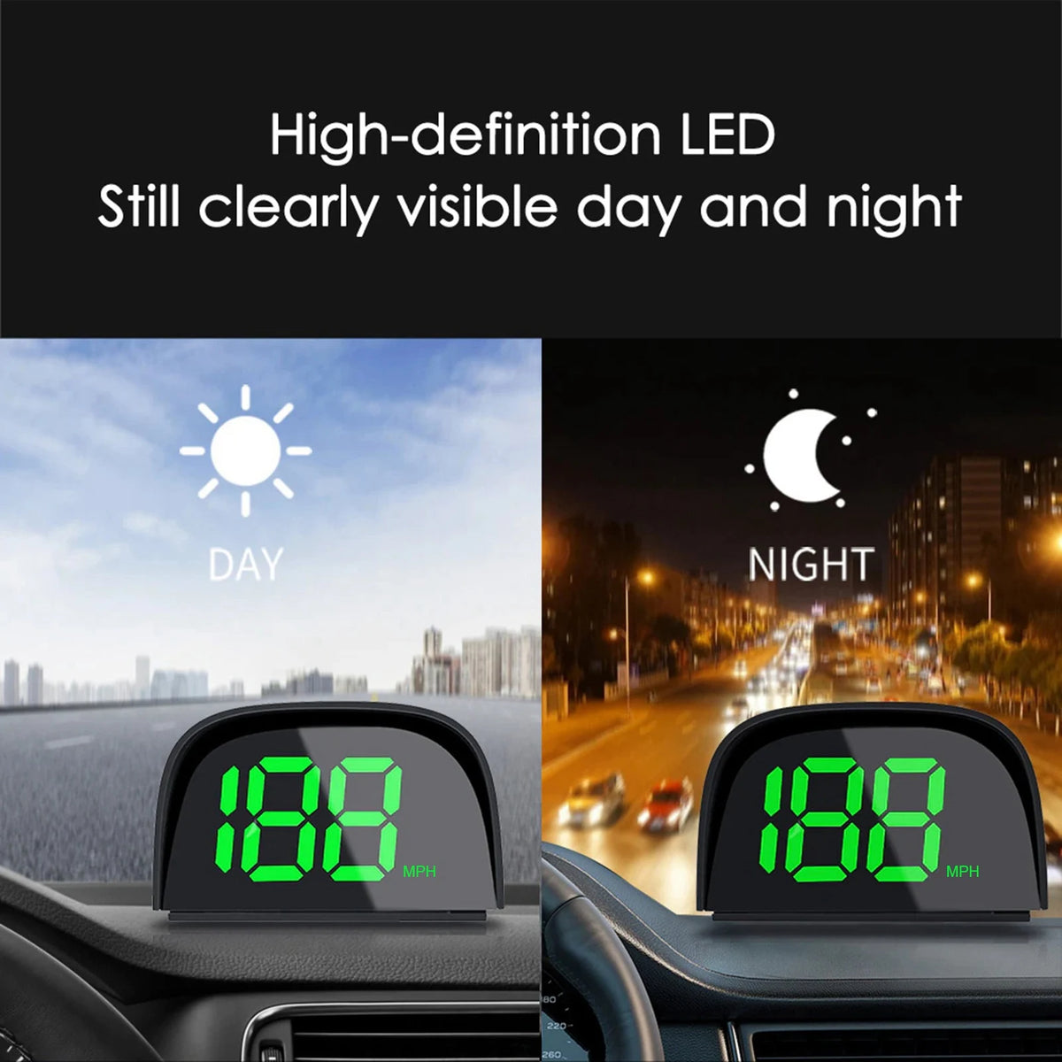 Car HUD Car HeadUp Display Car Global Position System Speedometer Digital Display Speed Meter El - Automotive LED Light