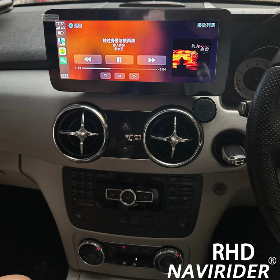 Android 14 RHD Car Radio Stereo For Mercedes Benz GLK Class X204 2009-2015 4G WIFI Bluetoo