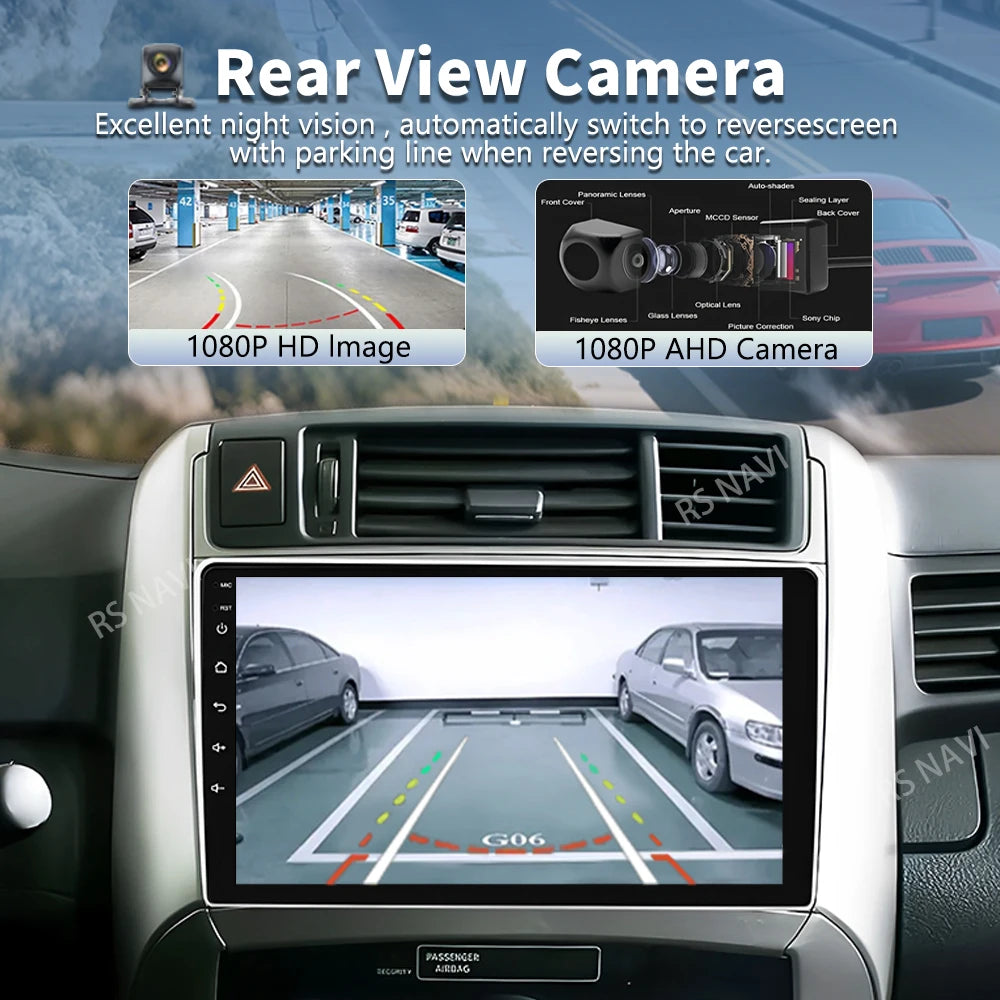 Android 16 Carplay Car Radio For Toyota Verso R20 2010-2013 2014-2016 Multimedia Player GP
