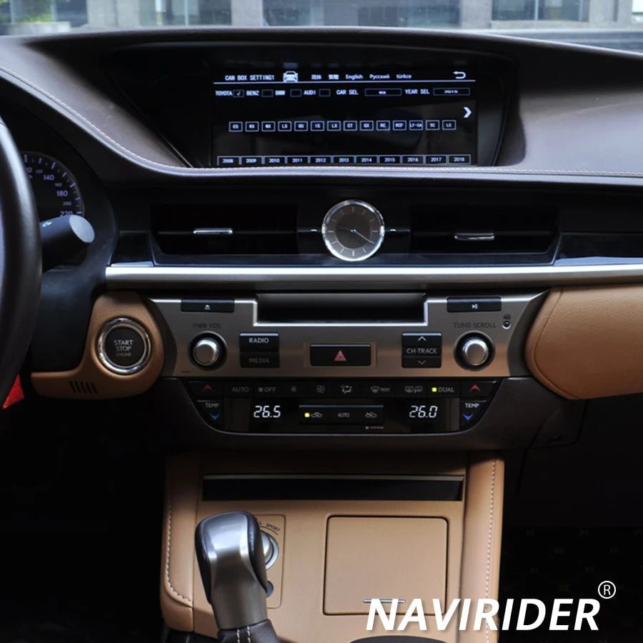 Stereo Qled Screen Carplay DSP 10.25'' Car Radio For Lexus ES350 ES400 ES250 ES300h 2013-2