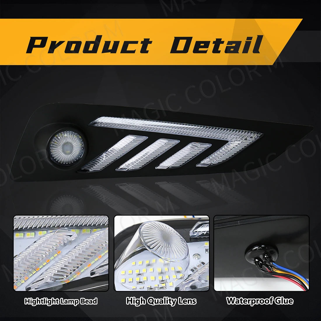 LED Daytime Running Lights For MG MG6 2021 2022 Morris Garages DRL Fog Lamps Turn Signal W | AUTOKITSHOP