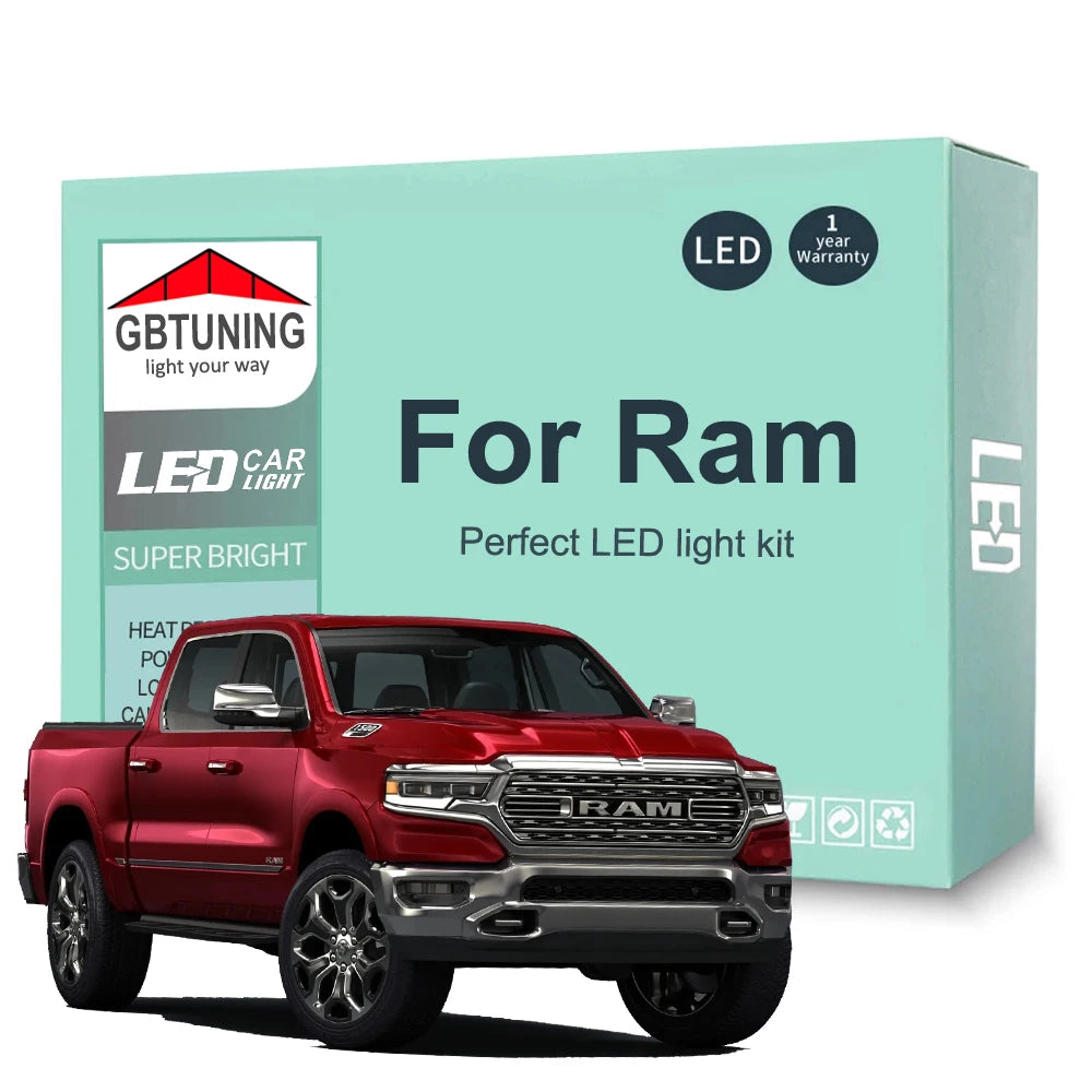 LED Interior Light Kit for Dodge Ram 1994-2018 - Canbus Dome Map Door Trunk Bulbs | AUTOKITSHOP