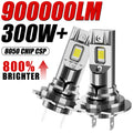 H7 LED CANBUS Light 300W 900000LM 1:1 H7 H4 8050 CSP Chip Plug&Play Wireless Mini Car Head