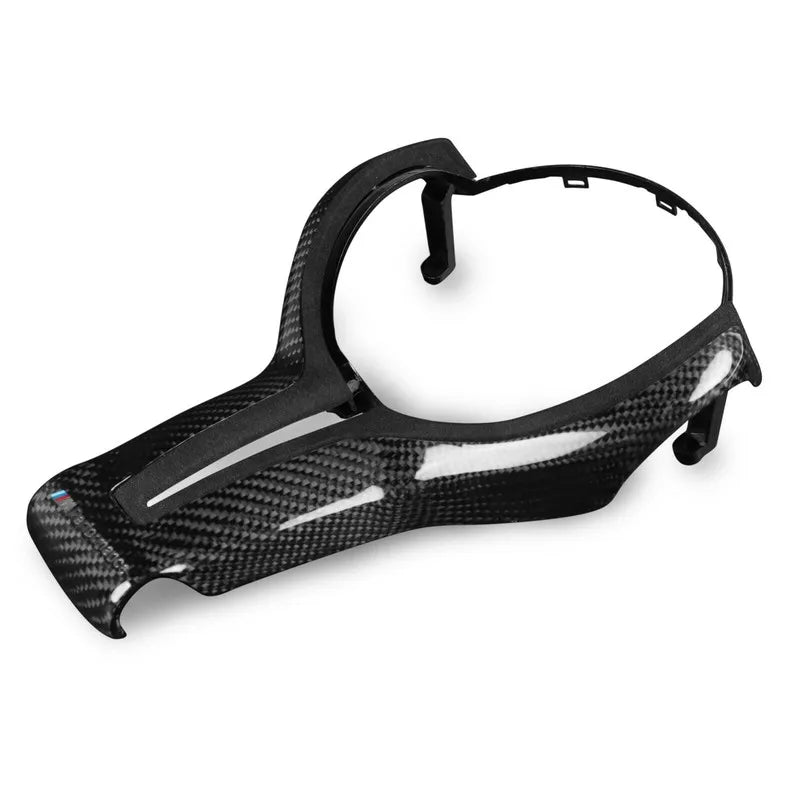Suede Carbon Fiber Steering Wheel Trim Replace For BMW M2 M3 M4 M5 M6 X5M F06 F12 F13 Car