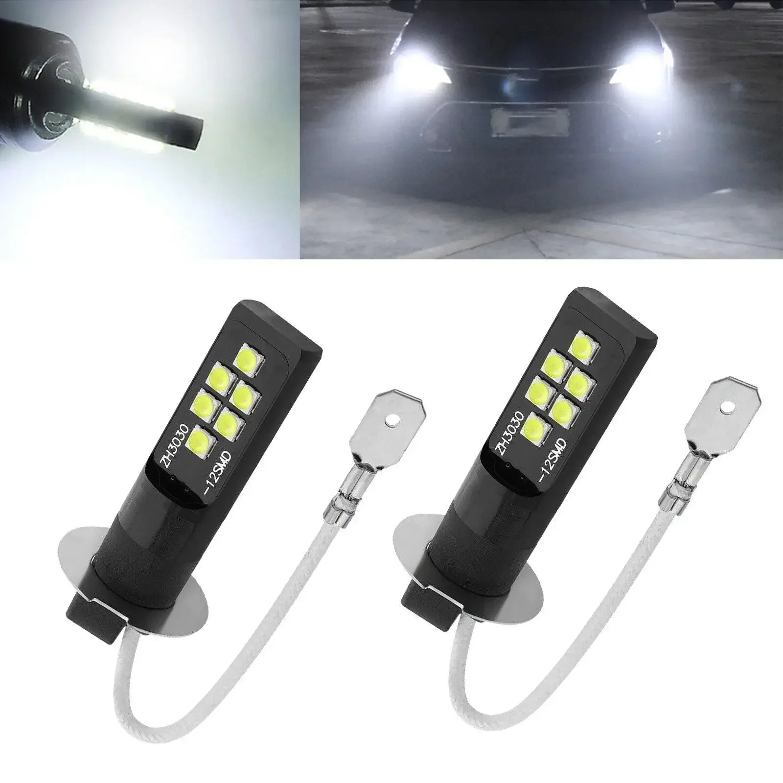H3 Led Headlight H11 H8 H9 H10 H1 H7 H4 Car Fog Light Bulbs 9005 HB3 9006 Auto DRL Lamps H