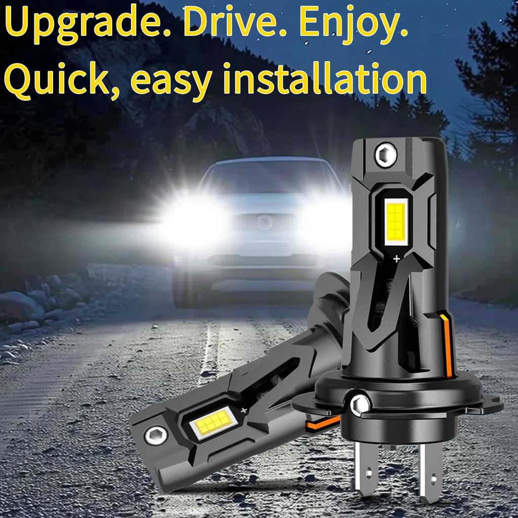 H7 H18 LED Headlight Bulbs 20W 2000lm H7 LED Light Auto Headlight Fog 6000K 7035 CSP Headl