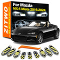 ZITWO 8Pcs LED Interior Light Plate Bulb Kit For Mazda MX-5 MX5 Miata 2016 2017  for Mazda MX5 - Canbus LED Car Light