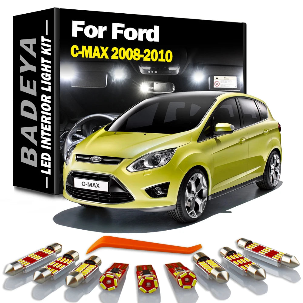 14-Piece LED Interior Light Kit for Ford - Canbus Error-Free Interior Bulbs