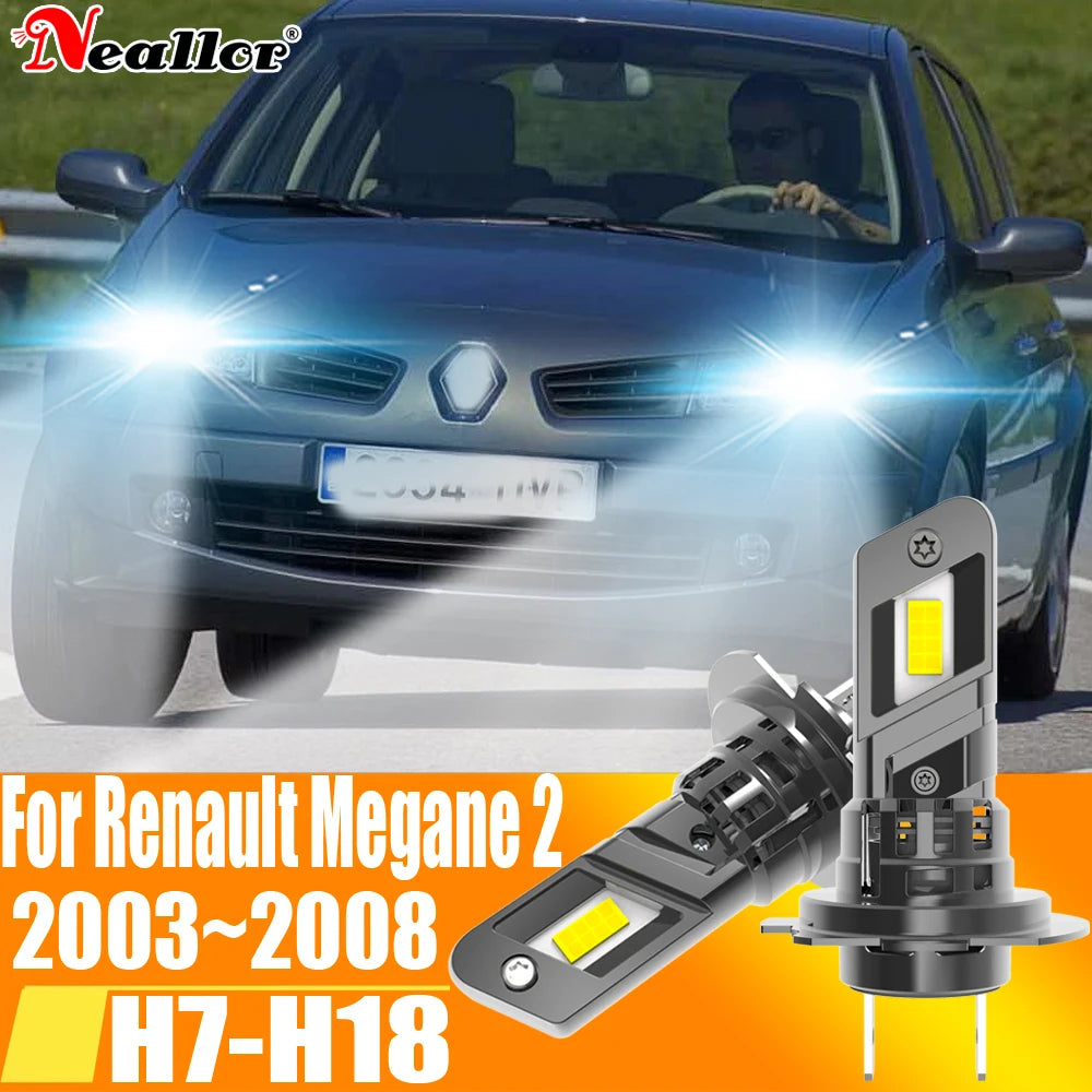 2x High Power H7 Led Headlight Canbus No Error H18 Car Bulb 6000K White Light Diode Lamp 1