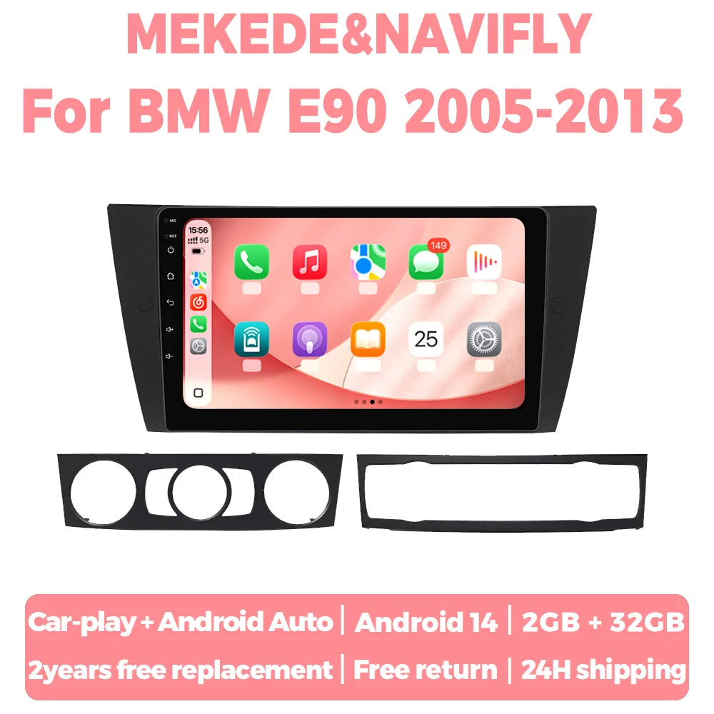 Android 14 Autoradio For BMW 3 Series bmw e90 E91 E92 E93 2005-2013 Multimedia Player Car