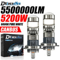 5200W H7 H11 LED Headlight Mini Lens Projector H9 9005 HB3 9006 HB4 H8 5500000LM 1:1 Mini