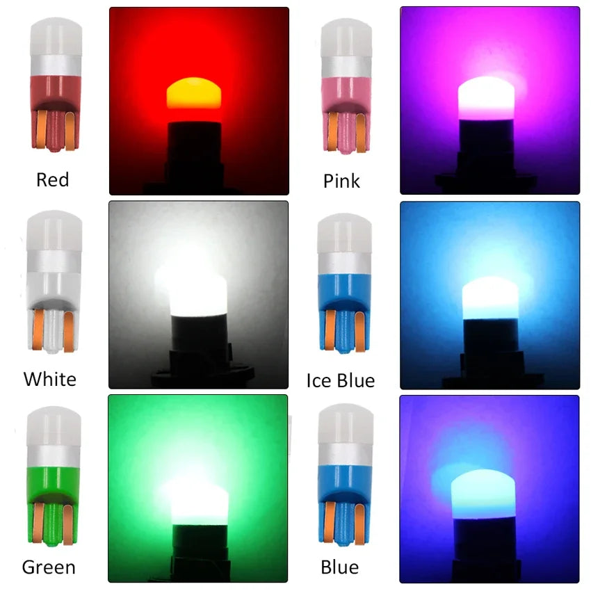 10-Piece LED Interior Light Kit for W5W T10 - Canbus Error-Free Interior Bulbs