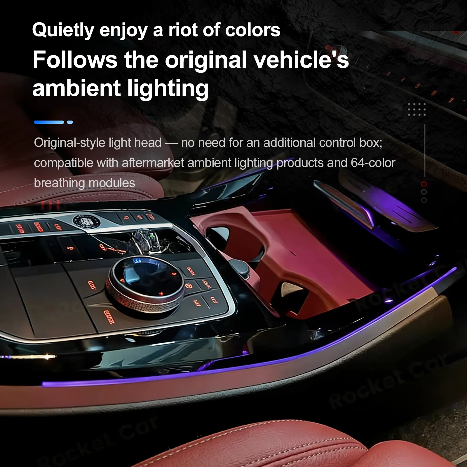 RGB - Ambient Light - for BMW IX3 X3 X4 2022-2024 - Car Interior Lighting