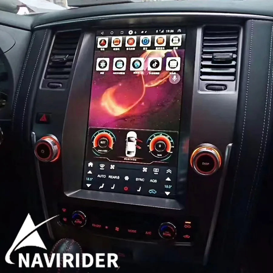 13.8inch Android 15 Touch Screen Radio 2din For Nissan Patrol Y61 Y62 GPS Carplay Car Mult | AUTOKITSHOP