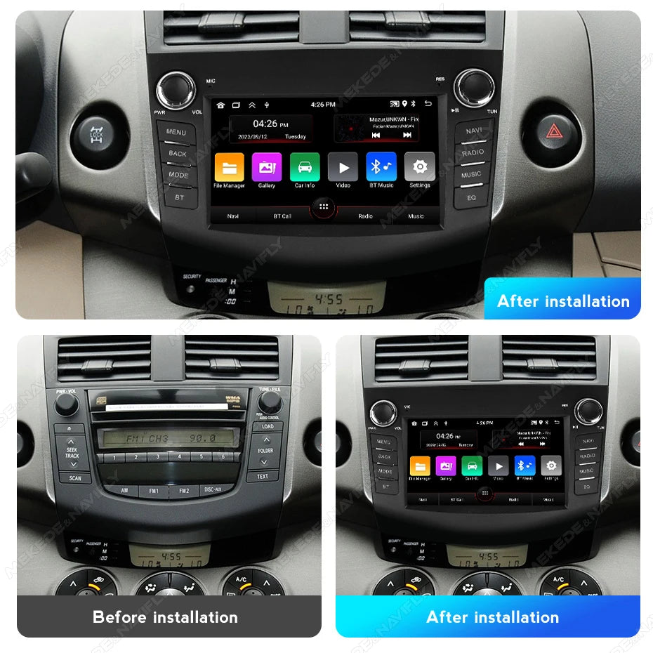 7 Inch Carplay Android Auto Car Multimedia Player for Toyota RAV4 Rav 4 2006-2012 GPS Radi | AUTOKITSHOP