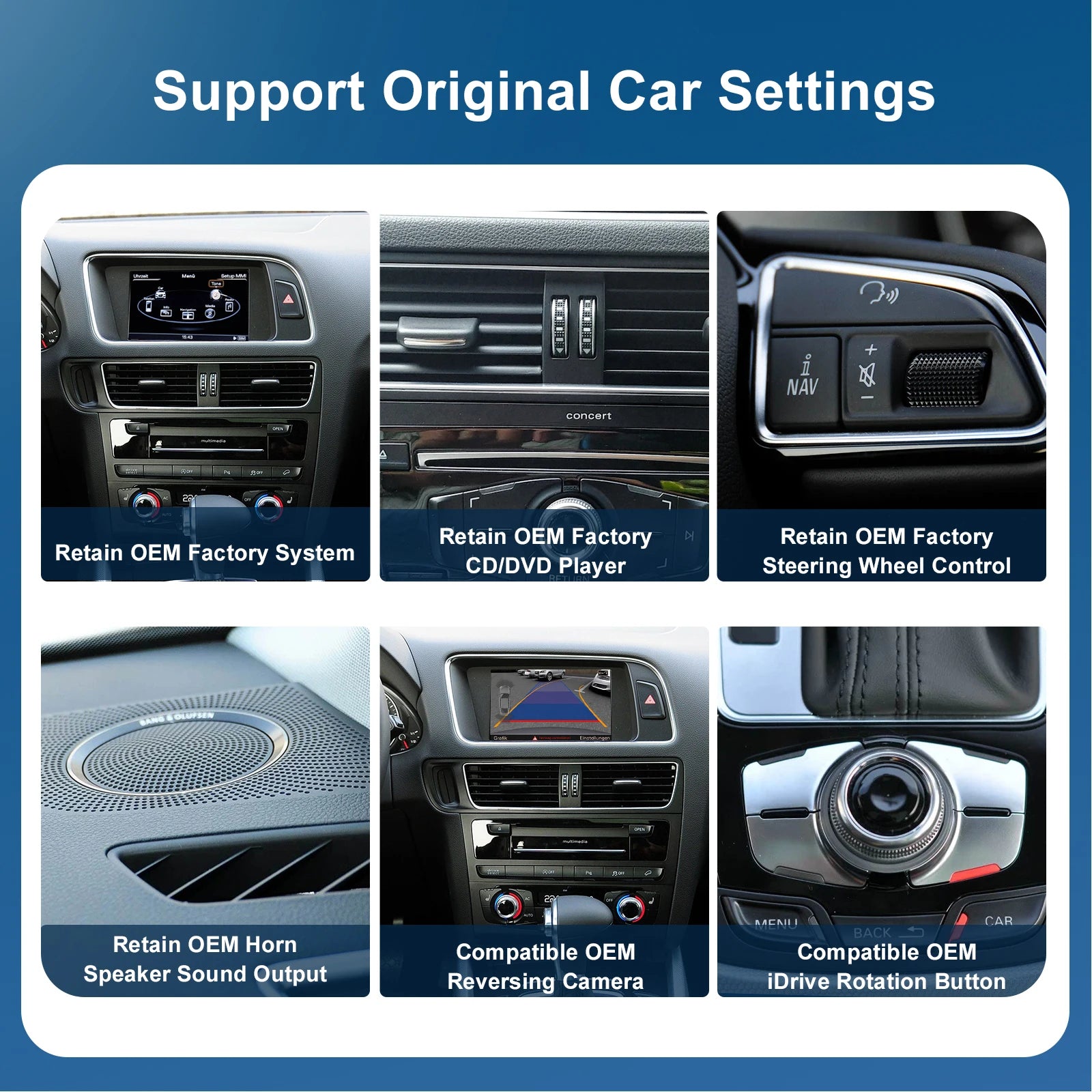 Wireless CarPlay Android Auto for Audi Q5 2009-2017 Car Multimedia Linux Touch Screen with | AUTOKITSHOP