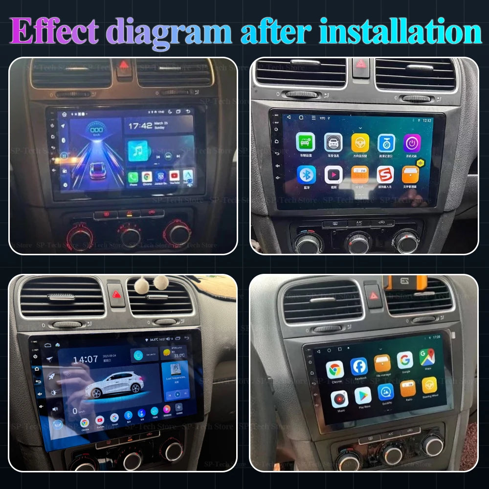 Navifly 2din Android Car Radio For Vw Volkswagen Golf 6 2008-2016 Player Intelligent Syste | AUTOKITSHOP