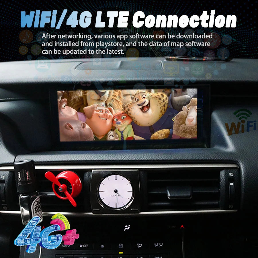 Android 14 Car Multimedia Player For Lexus RC 200t F Sport RC200t RC350 2016 RCF Radio GPS
