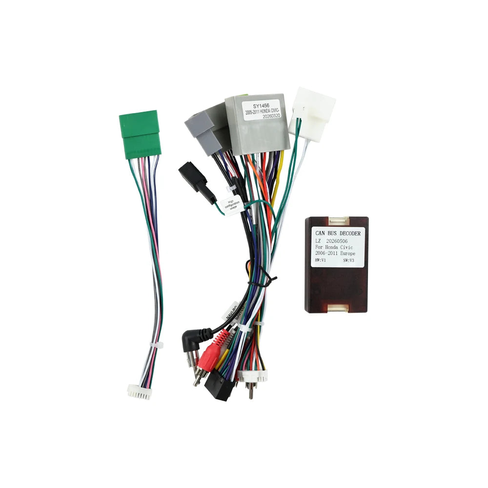 Canbus Box Decoder 16Pin Cable Auto Car Radio Stereo Adaptor Connector Wire Plug Kit For H
