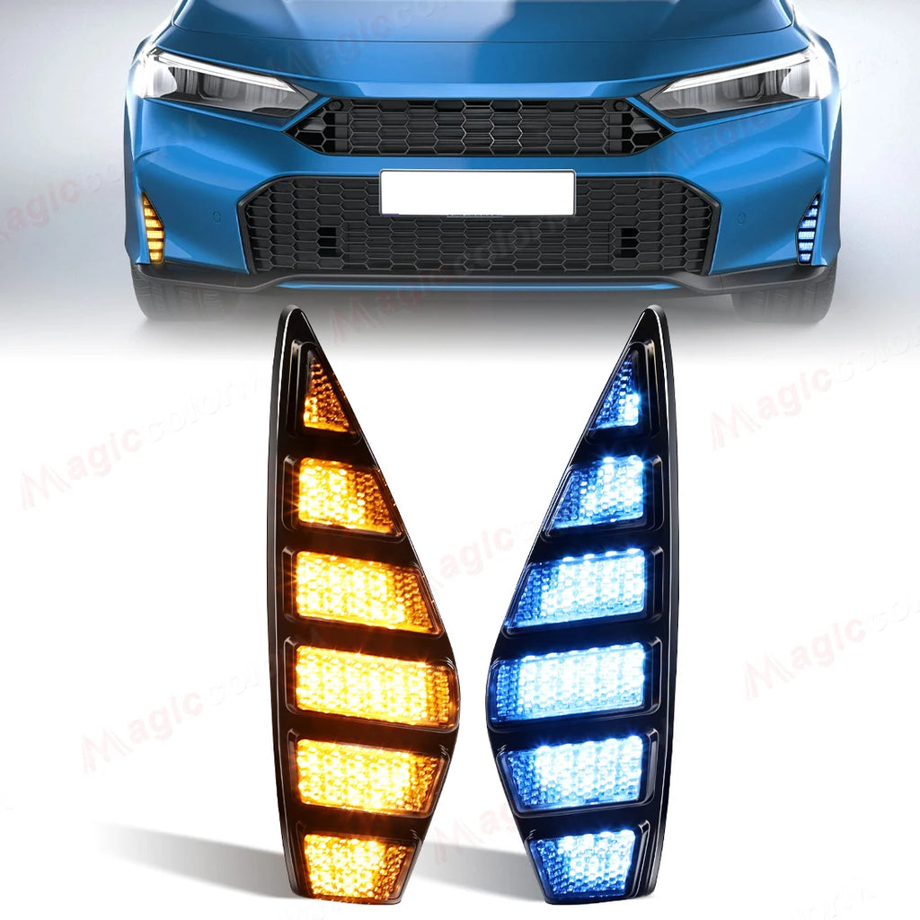 LED DRL For Honda Civic 2025 2026 Daytime Running Lights Turn Signal Fog Lamps Start-up An | AUTOKITSHOP