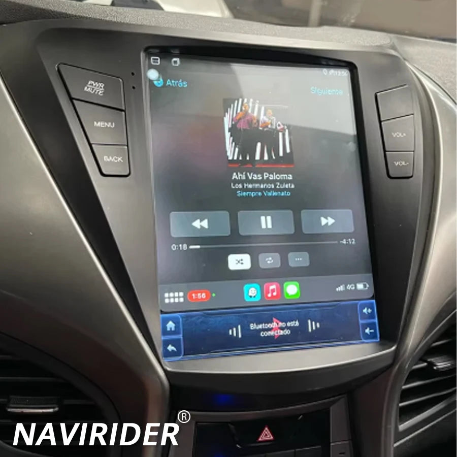 For Hyundai ELANTRA 2011-2012 Multimedia Player 10.4'' Navi GPS Android 15 Vertical Screen