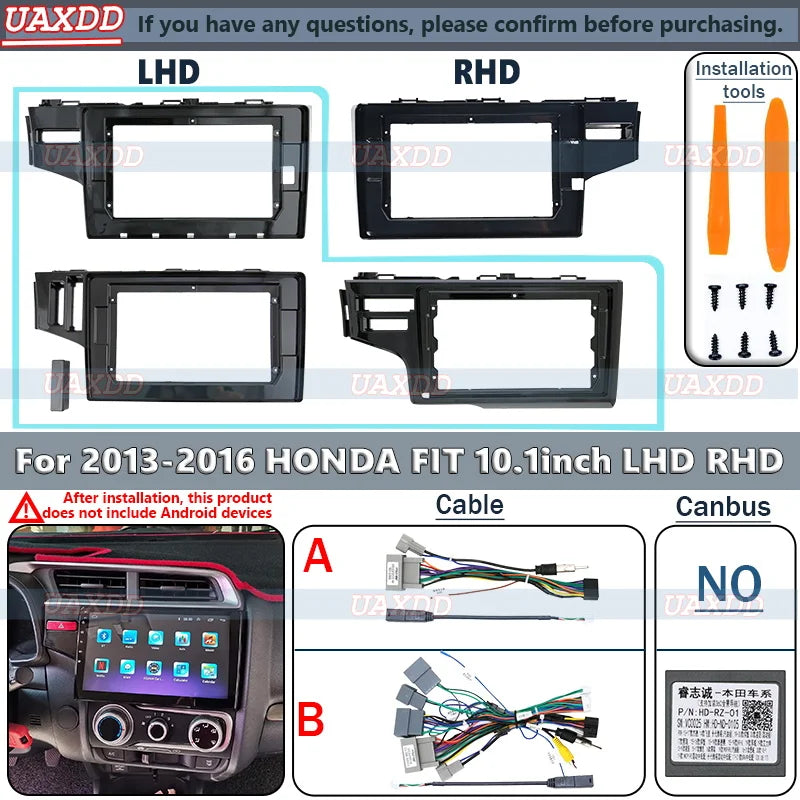 For HONDA 2014 FIT JAZZ Car CD DVD Radio Android Fascia Multimedia MP5 Video Audio Stereo