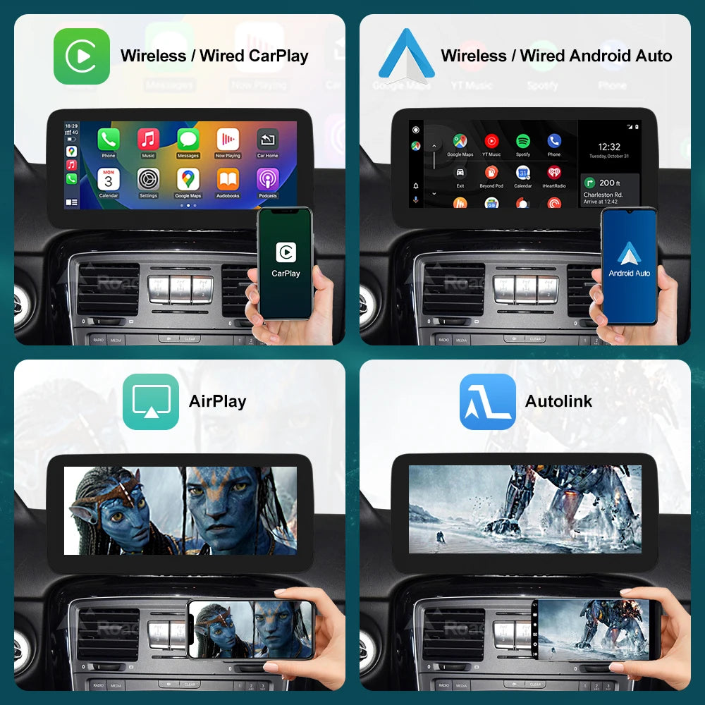 Wireless CarPlay Android Auto Multimedia Linux NTG4.5 NTG5.0 System Screen for Mercedes-Be
