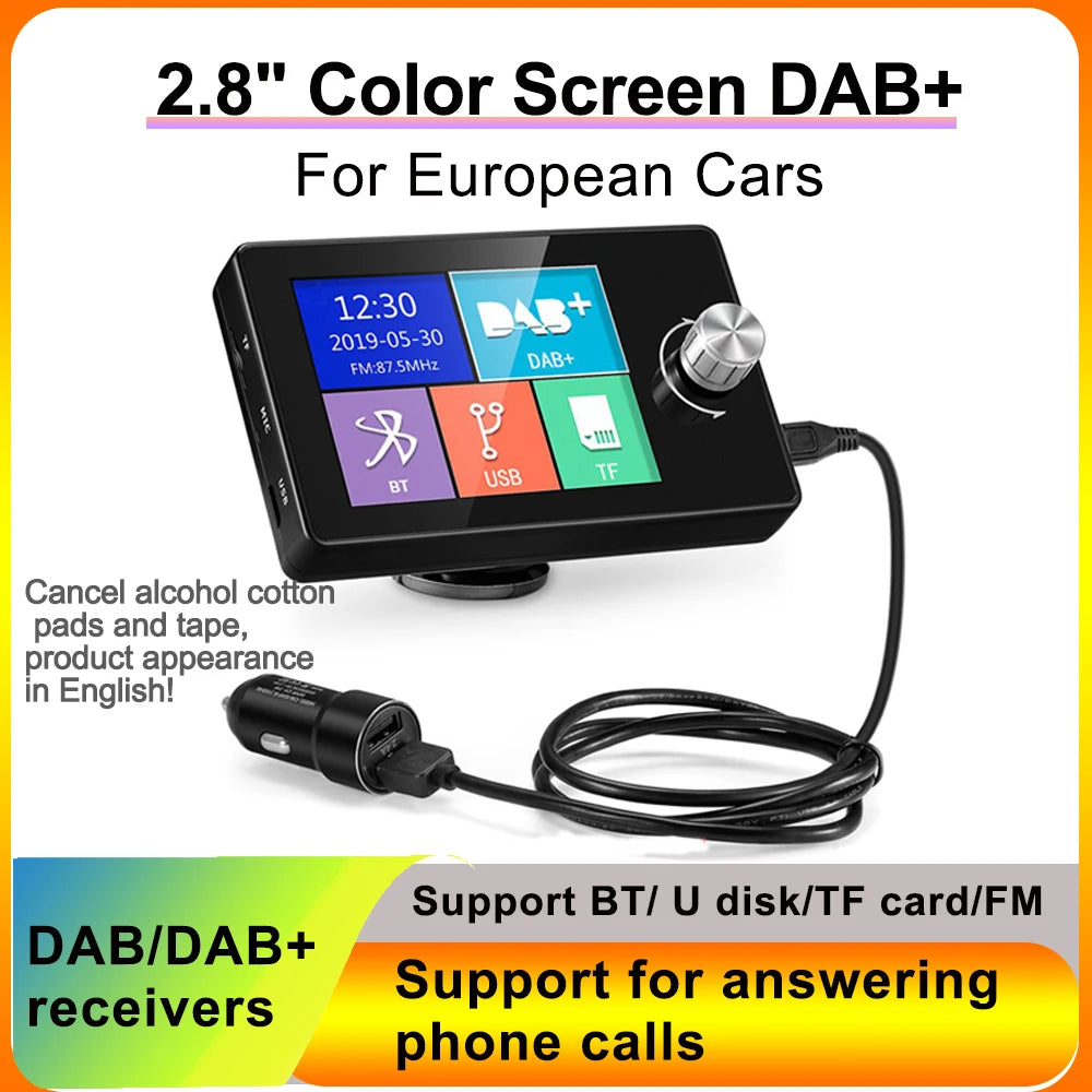 Ezonetronics DAB Radio Receiver In Car with Screen Stereo Sound Digital Signal Antenna Bro