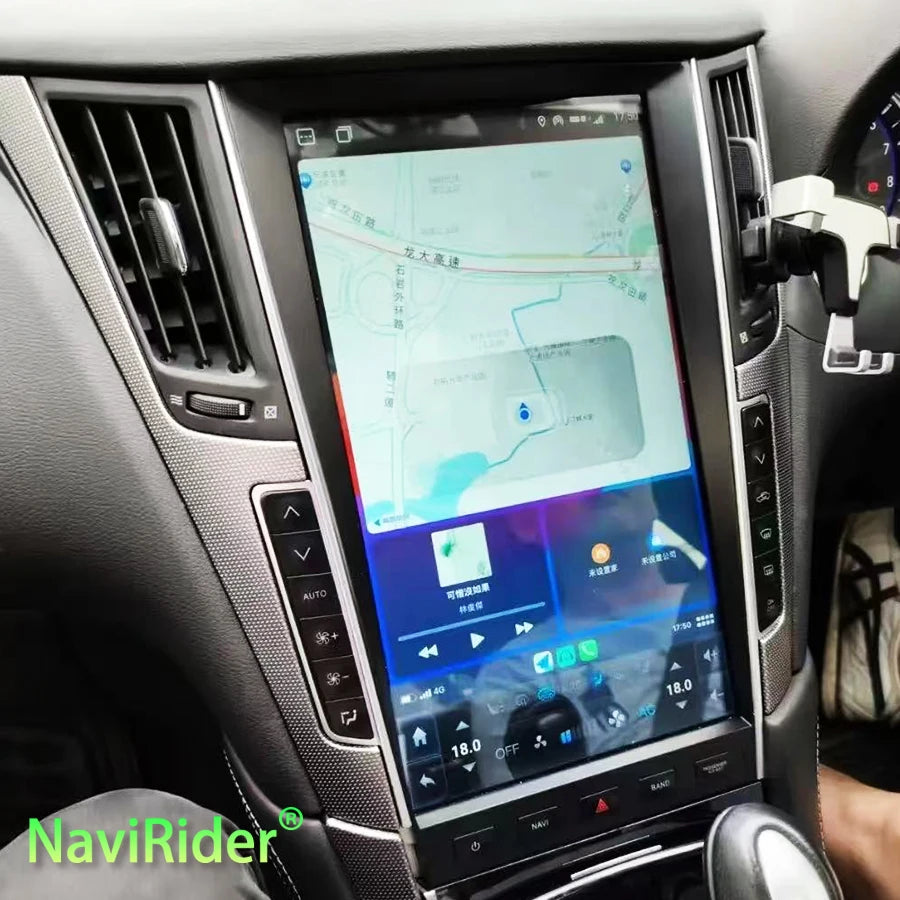 13.6" Android 15 CarPlay Car Radio For Infiniti Q50 Q50L 2013 -2019 Auto Stereo Multimedia