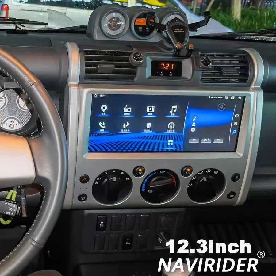Car Radio Stereo Video Player Screen For Toyota FJ Cruiser 2008-2015 Carplay 12.3inch Mult