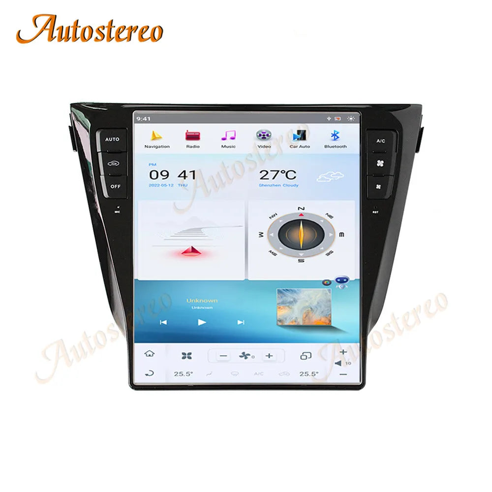 Vertical Screen Android Carplay For Nissan Qashqai 2013-2020 Tesla Style Car GPS Navigatio