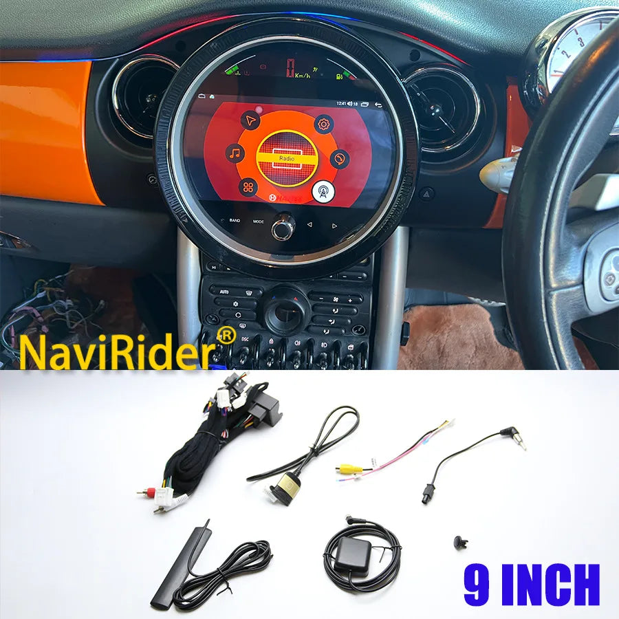 For BMW Mini Cooper R50 R52 2003-2007 Wireless Carplay Multimedia Video Player 9" Android  | AUTOKITSHOP