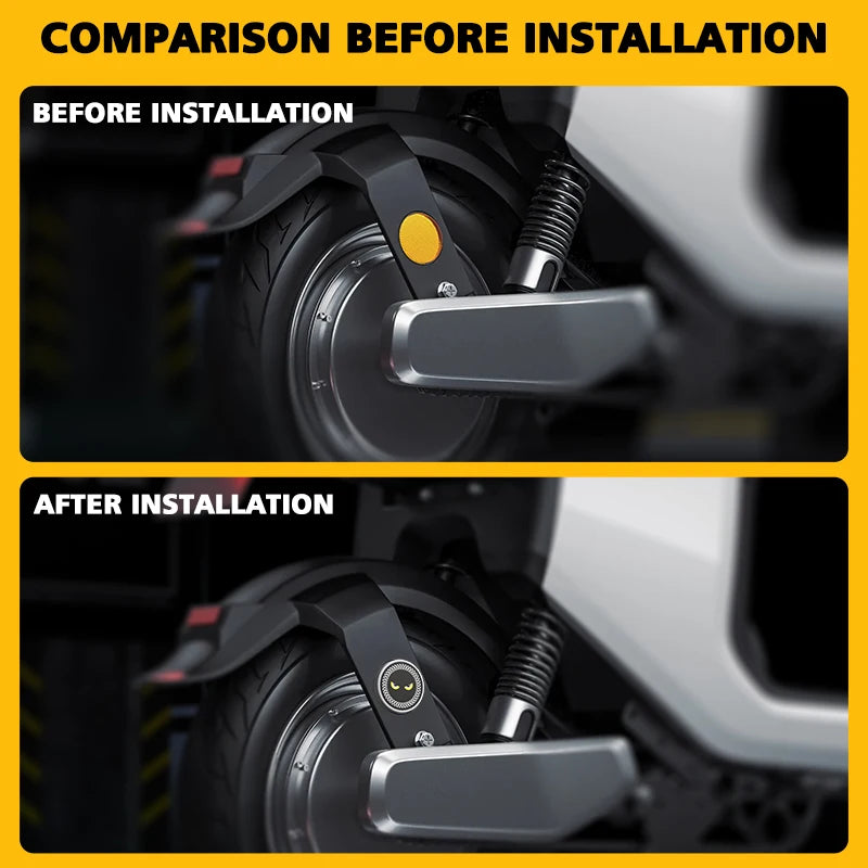 Drivereyes Motorcycle Reflect Turn Signal Sticker Light Daytime Circular LED Taillights Re