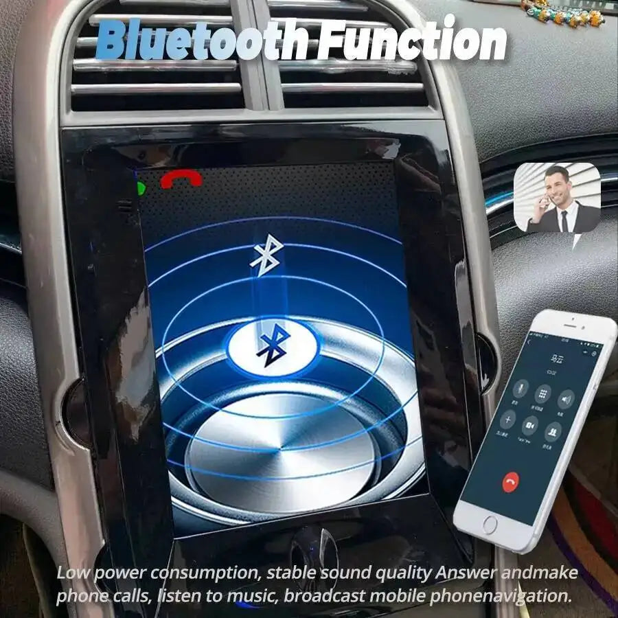 9.7" GPS CarPlay Android 15 Screen For Chevrolet Malibu XL 2012 2013 2014 2015 Car Radio V