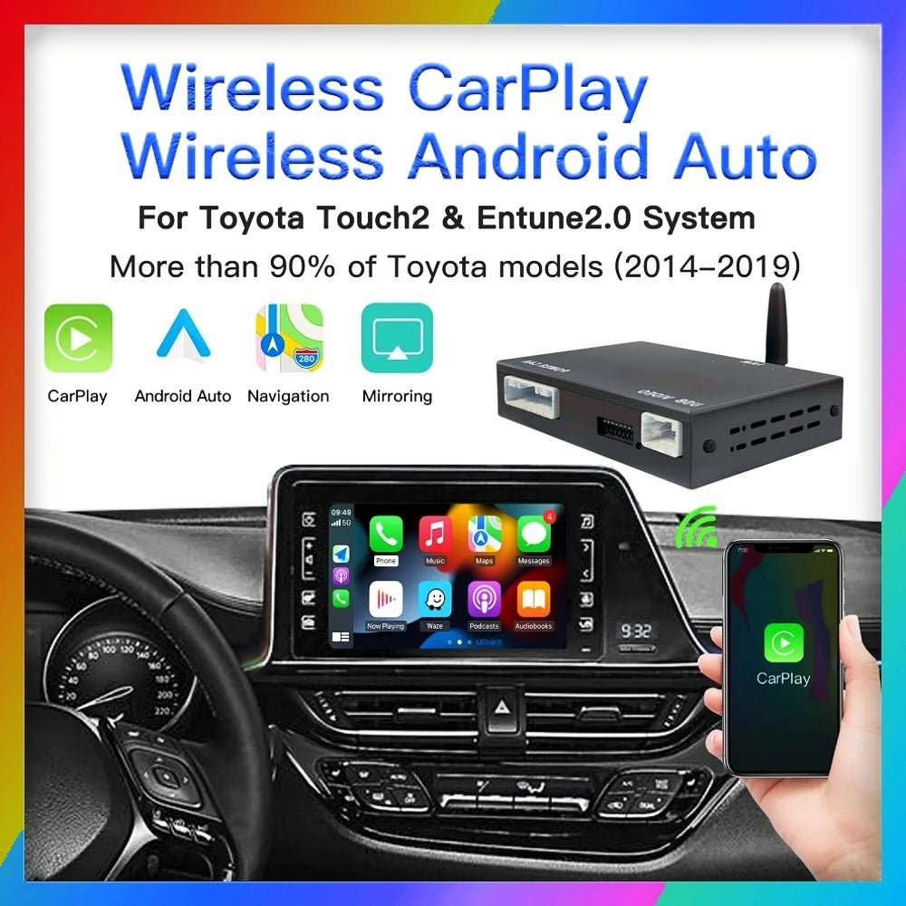 Wireless Carplay Android Auto for TOYOTA Touch2 Entune2.0 Highlander Tundra Sienna Prius Y | AUTOKITSHOP