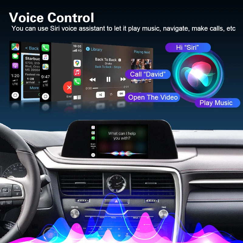 Wireless CarPlay for Lexus RX 2015-2022, with Android Auto MirrorLink AirPlay Car Play USB