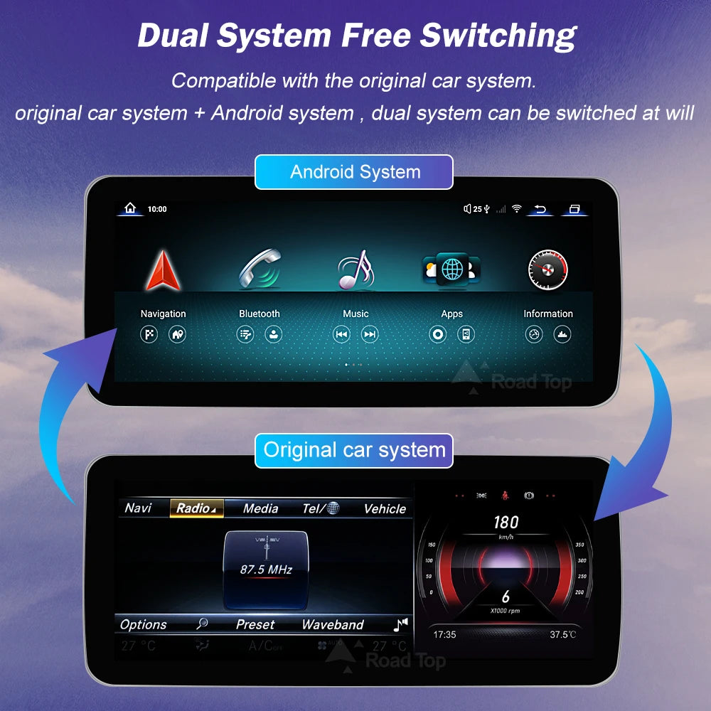 Android 13 Radio Screen for Mercedes Benz GLE GLS 2016-2018 Navigation Bluetooth WiFi Head | AUTOKITSHOP