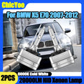2X Car Front Lights 35W D1S HID Xenon Headlamp Bulbs 20000LM Canbus LED Headlights For BMW