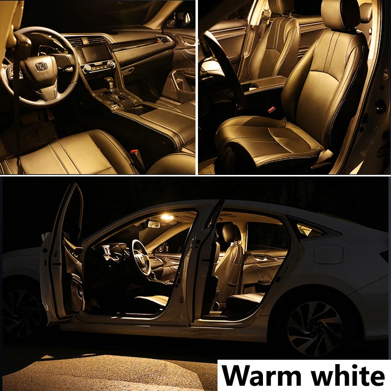 ZITWO 12Pcs LED Interior Dome Map Light Kit For Lincoln MKX 2007 2008 2009 2010 2011 2012 2013 2014 2015 Trunk Lamp Accessories