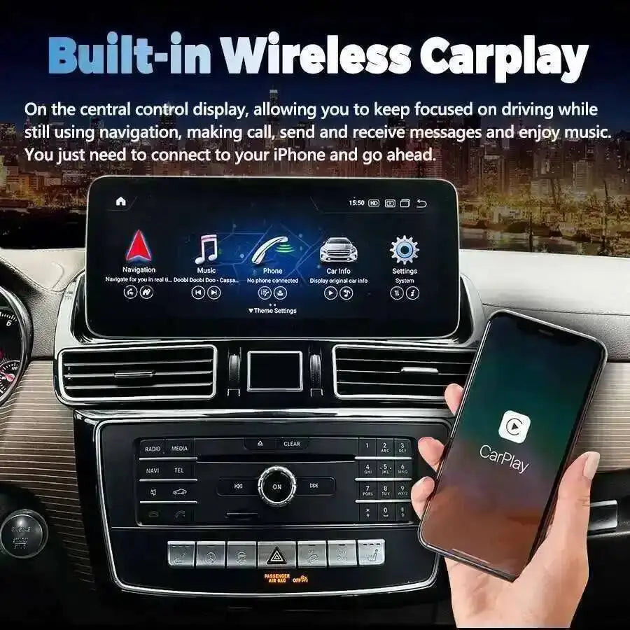 12.3'' Android Screen BT LTE Car Multimedia Player For Mercedes Benz GLE GLS GLE Class W16