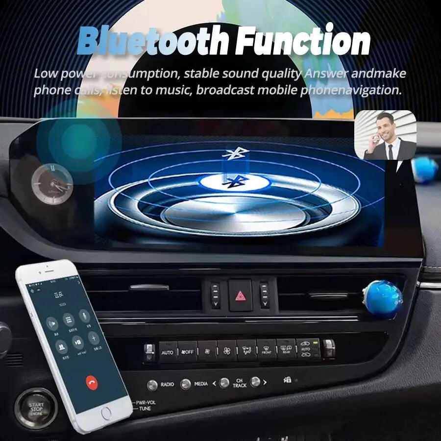 12.3" Android For Lexus ES300H ES350H ES300 ES330 ES350 2022 GPS Stereo Car Multimedia Vid