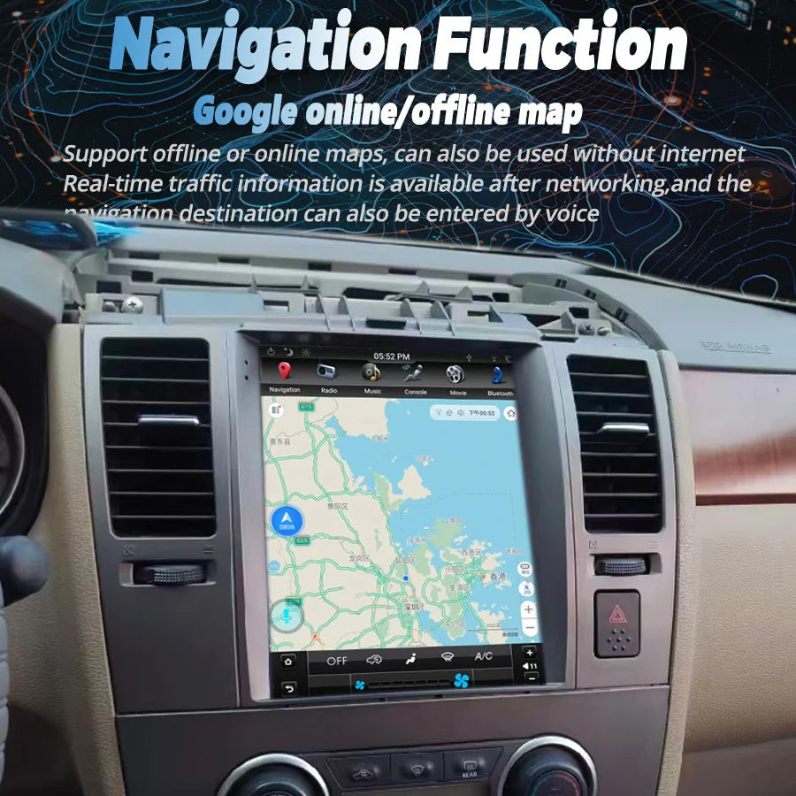 9.7" Android Screen For Nissan Tiida 2008 2009 2010 2011 Navigation Carplay Car Multimedia
