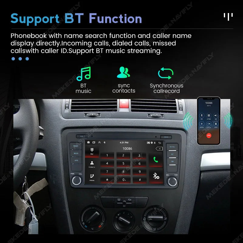8" Android 15 Car Radio For Skoda Octavia 2 A5 2004-2013 GPS Navigation Multimedia Player | AUTOKITSHOP