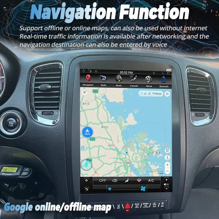 13inch For Dodge Durango 2009-2011 GPS Navigation Autoradio Stereo Head Unit Vertical Scre | AUTOKITSHOP