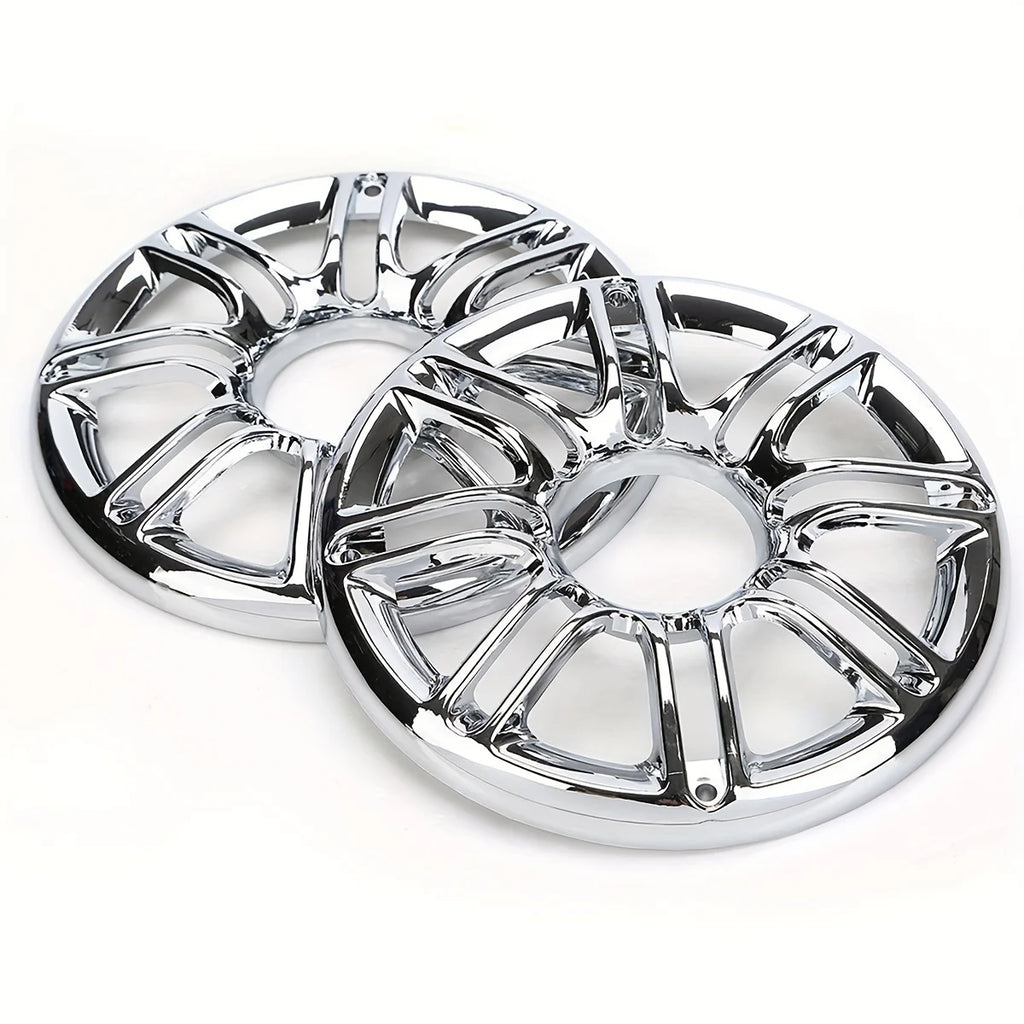 Motorcycle 6" Speaker Grill Accent Trim Cover For Harley Touring Ultra Classic Electra Glide Roa - Automotive LED Light